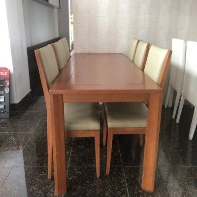 Bộ bàn ghế ăn gỗ tần bì 02